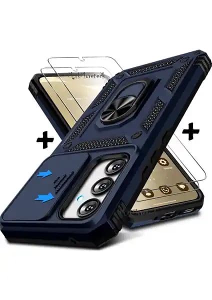 Samsung Galaxy S24 FE için Güçlü Koruma ve Estetik Seti - Kılıf ve Ekran Koruyucu