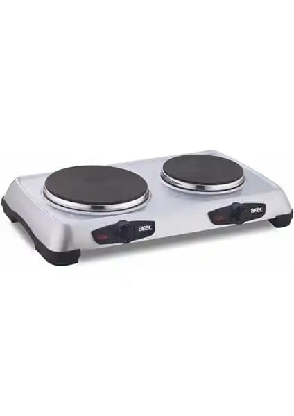Akel AP526 Çiftli Hotplate Ocak Gri - Modern ve Pratik Elektrikli Mutfak Aleti