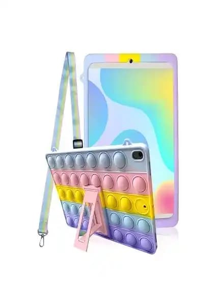 Apple iPad 8 ve 9. Nesil 10.2 İnç Silikon Kılıf Popit Standlı Koruma Ürünü