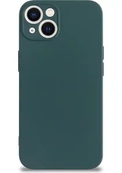 Apple iPhone 13 için şık ve dayanıklı kadife iç yüzeyli silikon kılıf