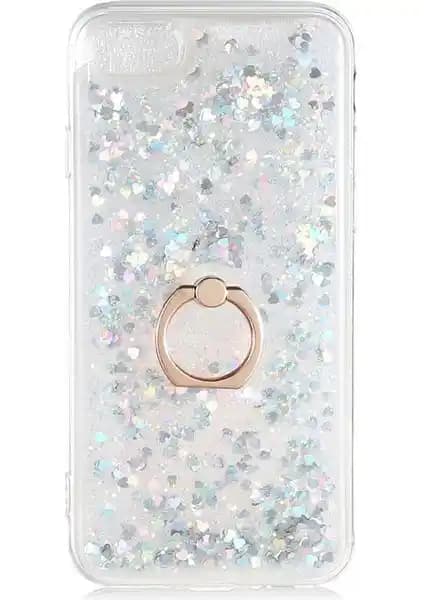 Apple iPhone 7 için tasarlanmış sıvılı simli yüzüklü kapak: estetik ve koruma sağlayan şık aksesuar