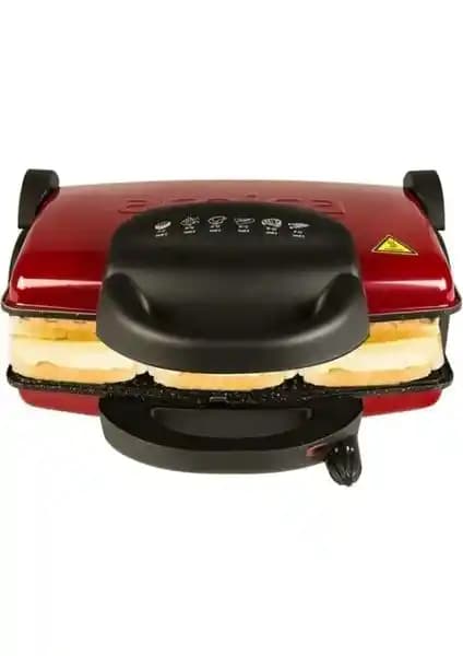 Arnica GH26111 Ayvalık Kırmızı Tost Makinesi 1800 W Güç ve Çok Fonksiyonlu Tasarım