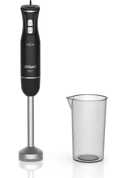 Arzum Chefy El Blender Seti Siyah 1000 W Güçlü ve Çok Yönlü Mutfak Aleti