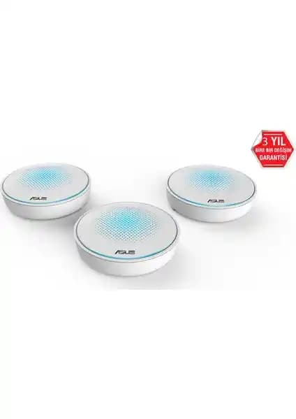 Asus Lyra Mini AC1300 Dual Band Kablosuz Ağ Dağıtım Sistemi Geniş Kapsama ve Güvenilirlik Sağlar