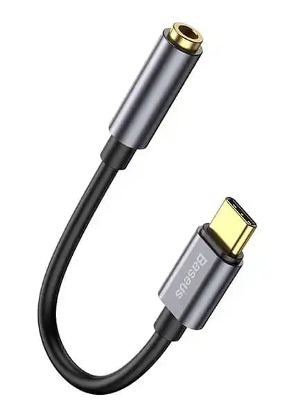 Baseus CATL54-OG L54 Type-C Aux Kulaklık Adaptörü Yüksek Ses Kalitesi ve Dayanıklılık