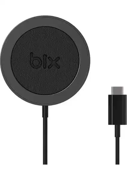 Bix BXMG15 15W Manyetik Kablosuz Şarj Cihazı: Şık, Güçlü ve Hızlı Şarj Çözümü