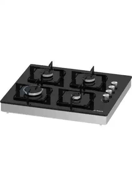 Bosch POP0C6O12O Siyah Cam Set Üstü Gazlı Ocak Modern ve Dayanıklı Tasarım