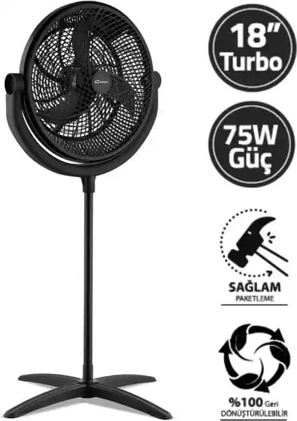 Conti CSF-406 Poyraz Endüstriyel Ayaklı Vantilatör İncelemesi ve Özellikleri