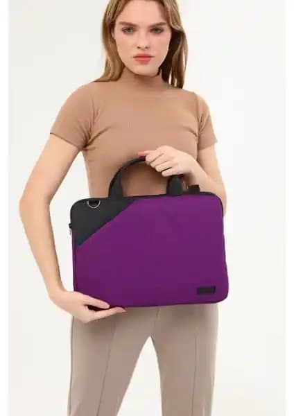 D'Vers Siyah Su Geçirmez Fermarlı 15.6'' Darbeye Karşı Korumalı Notebook Çantası