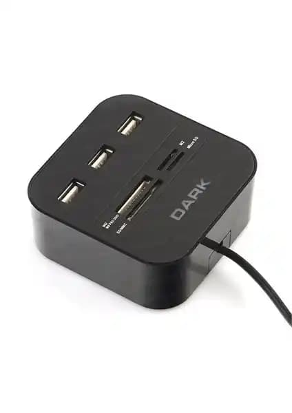Dark UCR202 USB Çoklayıcı ile Çoklu Hafıza Kartı Okuyucu Özellikleri ve Kullanım Avantajları