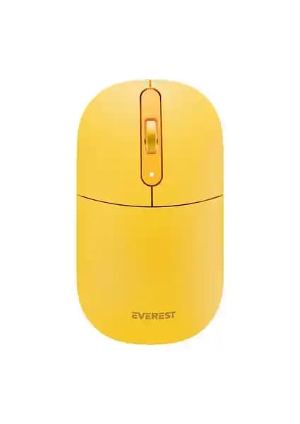 Everest SMW-384 USB Sarı Kablosuz Mouse: Modern ve Ergonomik Tasarım Özellikleri