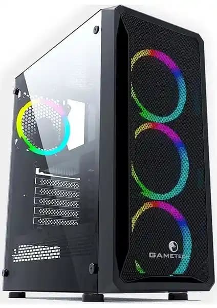 Gametech Legend Mesh Panel 4 Adet Rainbow Fan Kasa: Şık ve Yüksek Performanslı Bilgisayar Kasası