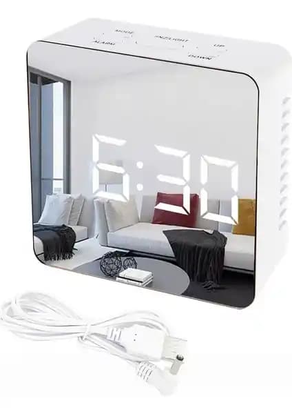 Gplus W562 Dijital Çok Fonksiyonlu Masa Saati Modern Tasarım ve Kullanışlı Özellikler