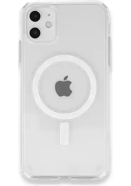 HappyCase iPhone 12 Mini Magneticsafe Şeffaf Silikon Kılıf Modern Koruma ve Şıklık