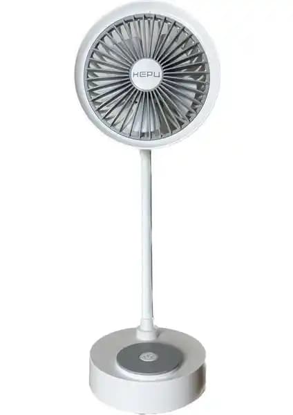 Hepu 9050B Mini Şarjlı Masa Üstü Vantilatör: Kompakt ve Güçlü Serinlik Sağlayan Tasarım