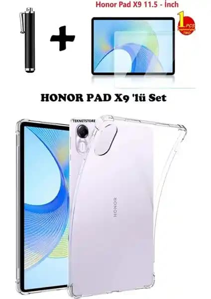 Honor Pad X9 için 11.5 inç uyumlu silikon kılıf ve ekran koruyucu seti detaylı inceleme