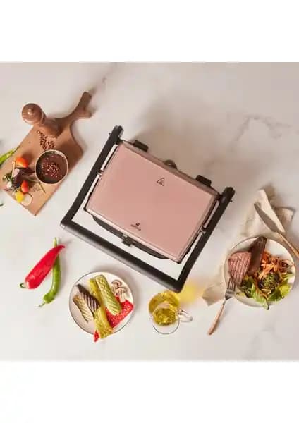 Karaca Gastro Grill Glass Premium 2400W Rosegold Tost ve Izgara Makinesi Özellikleri