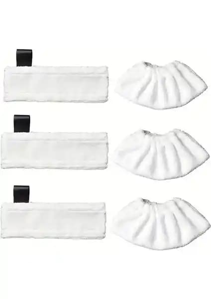 Karcher Beyaz Buharlı Temizlik Makinesi Bez Seti: Dayanıklı ve Uyumlu Temizlik Aksesuarları