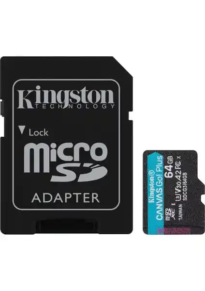 Kingston SDCG3-64GB MicroSDXC Canvas Go Plus: Yüksek Performans ve Güçlü Özellikler