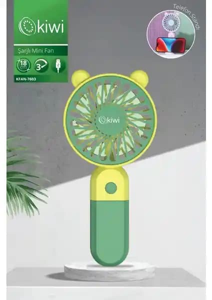 Kiwi Kfan-7603 Ultra Sessiz Taşınabilir Telefon Tutmalı Mini Fan Özellikleri ve Kullanım Alanları