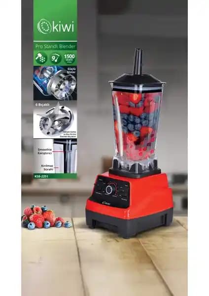 Kiwi KSB-2251 2000W Paslanmaz Çelik Bıçaklı Profesyonel Standlı Blender Özellikleri ve Kullanıcı Yorumları