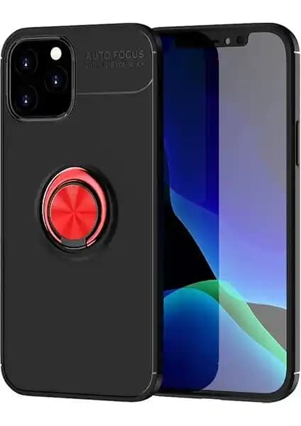 KNY Apple iPhone 12 Yüzüklü Manyetik Silikon Kılıfı Şıklık ve Koruma Sunar