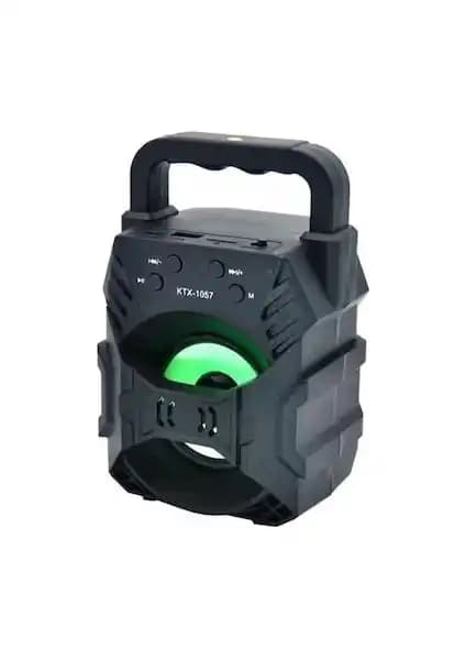 KTS-1057 Işıklı Bluetooth Hoparlör Siyah: Taşınabilir ve Güçlü Ses Performansı