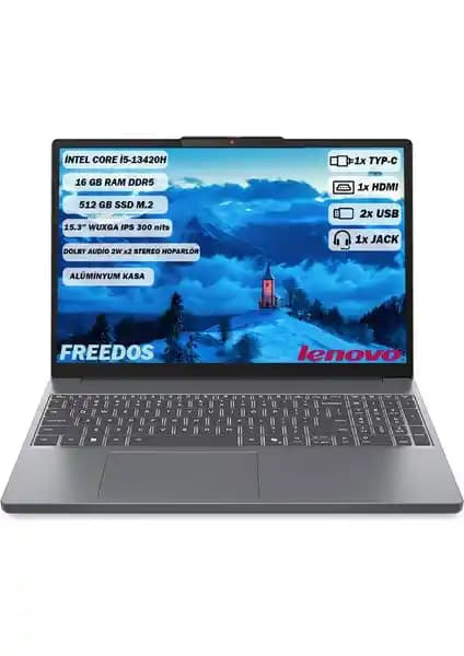 Lenovo Ideapad Slim 3 Intel Core i5 ile Güçlü Performans ve Taşınabilirlik Bir Arada
