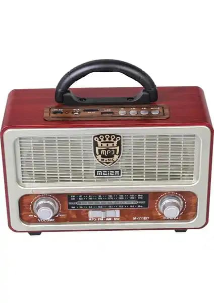 Meier Meirer M 111 Bt Taşınabilir Radyo: Çok Fonksiyonlu ve Nostaljik Tasarım