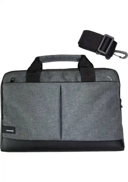Moserini 13-13.3 İnç Taban Korumalı Gri Laptop Çantası Günlük ve Seyahat Kullanımı İçin