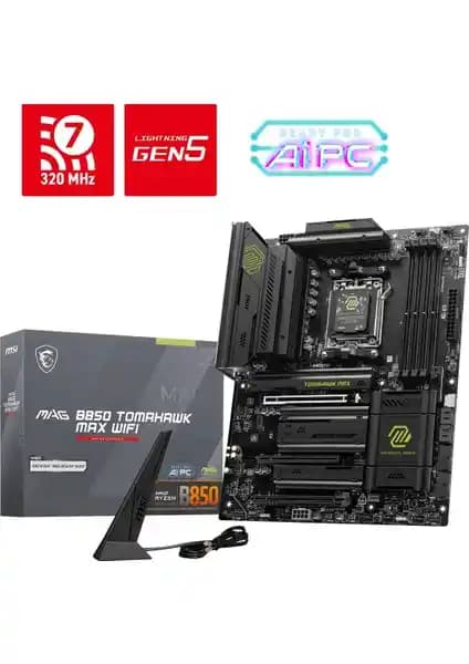 MSI MAG B850 Tomahawk Max Anakart: Yüksek Performans ve Dayanıklılık Özellikleri