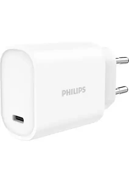Philips DLP4329C Type-C 20W Hızlı Şarj Adaptörü iPhone Uyumlu ve Güç Verimli