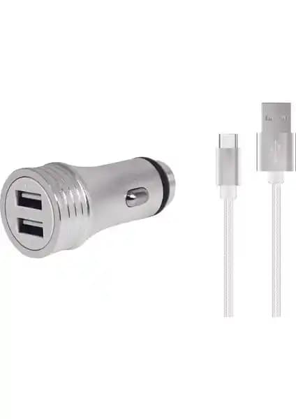 Polosmart PSM47 Araç Şarj ve Type-C Kablo Seti Günümüz Teknolojisine Uygun