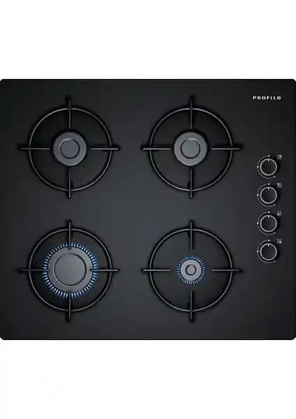 Profilo OO36P6O10D Siyah Cam Ankastre Ocak Modern Mutfaklar İçin Şık ve Güvenli Tasarım
