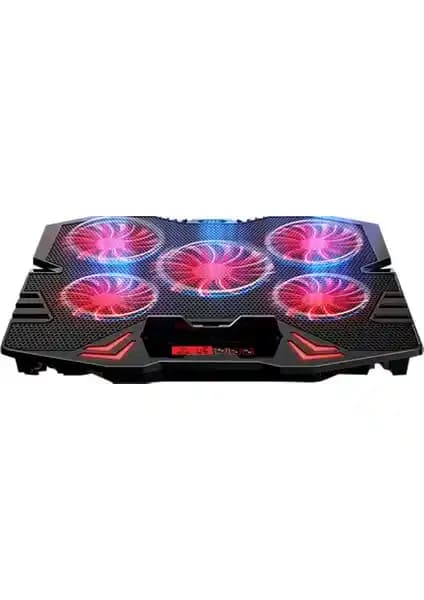Rampage Mistral S45 Kırmızı LED ile Güçlü ve Estetik Notebook Soğutucu Çözümü