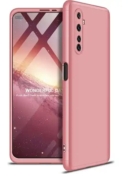 Realme 6 için 3 Parça Çift Katmanlı Koruma Kılıfı Şık ve Dayanıklı Tasarım