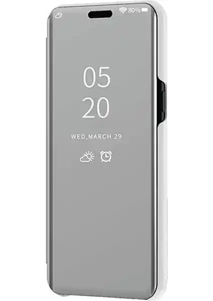 Samsung Galaxy A10 için Şık ve Koruyucu Aynalı Kapaklı Lüx Kılıf Detayları