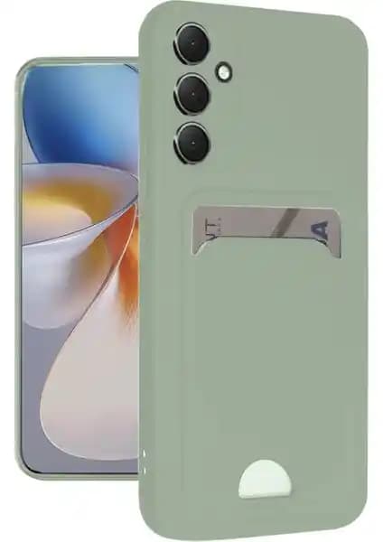 Samsung Galaxy A16 5G İçin Şık ve Koruyucu Silikon Kılıf Kartlı Tasarım