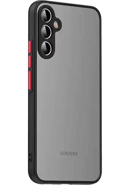 Samsung Galaxy A34 İçin Renkli Kenarlı Buzlu Kamera Korumalı Kılıf Üstün Koruma ve Şıklık