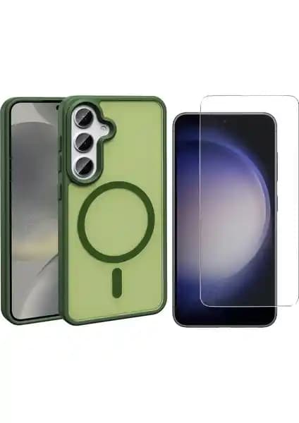 Samsung Galaxy S25 FE için Şık ve Dayanıklı Kılıf ve Ekran Koruyucu Seti