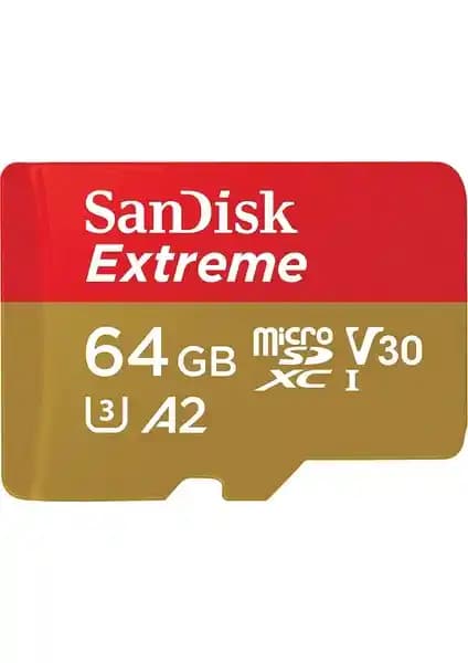 SanDisk Extreme 64GB microSD Kartı: Yüksek Hızlı ve Güvenilir Depolama Çözümü