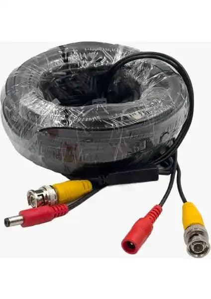 Secuzi 20M Hazır Kamera Kablosu Bnc ve Dc Bağlantı Uçlarıyla Güvenlik Sistemleri İçin Uygun