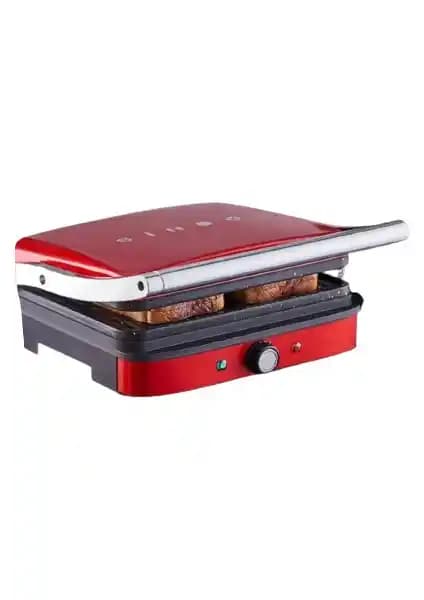 Sinbo Kırmızı Tost Makinesi SSM2571: Yüksek Güç ve Şık Tasarım ile Pratik Kullanım