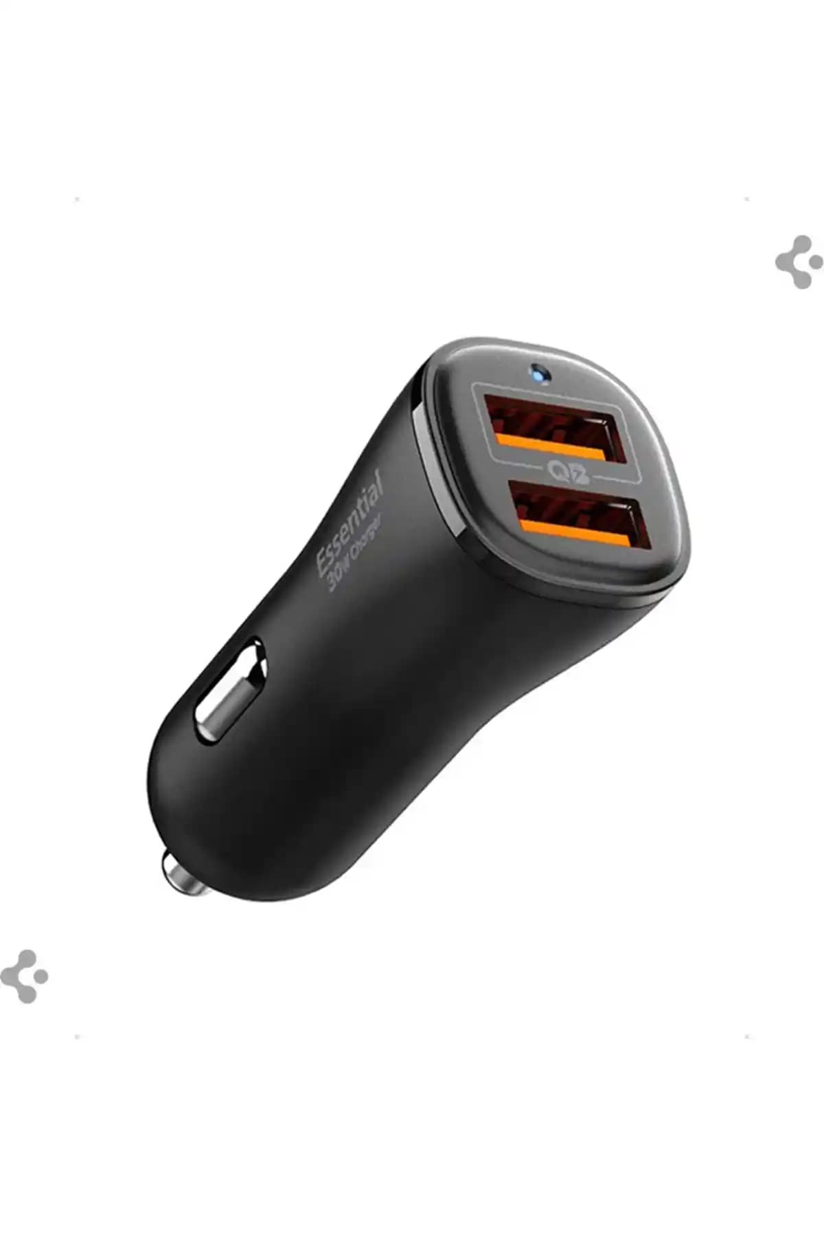 Spigen 30W USB-A 2 Port Araç İçi Hızlı Şarj Aleti Güç ve Güvenlik Birliği