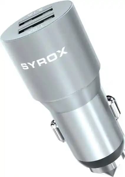 Syrox Çift Girişli Araç Şarj Cihazı Güçlü ve Hızlı Şarj Çözümü 75-90 karakter
