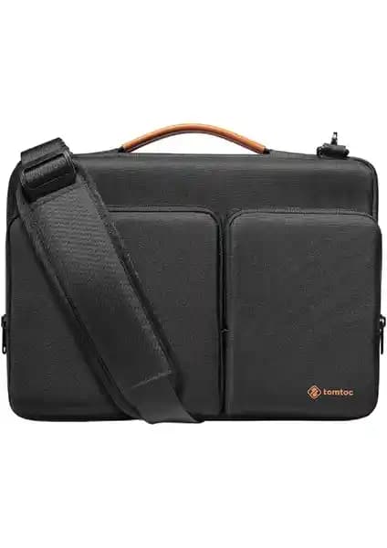 Tomtoc Defender A42 13-14.4 İnç Siyah Laptop Çantası Güçlü Koruma ve Şık Tasarım