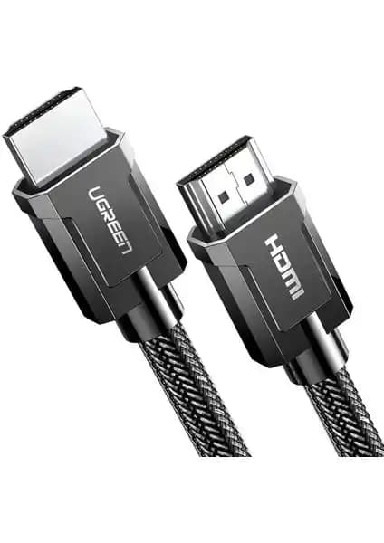 Ugreen 8K 60Hz HDMI 2.1 örgülü görüntü ve ses kablosu yüksek çözünürlük ve dayanıklılık sağlar