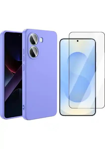 Xiaomi Poco X7 Pro Uyumlu Kılıf ve Ekran Koruyucu Seti Güçlü Koruma ve Şık Tasarım