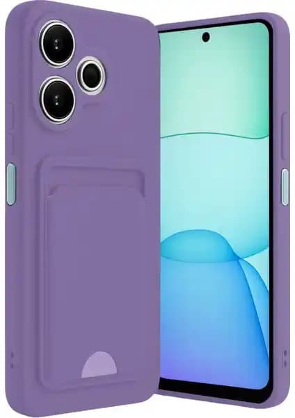 Xiaomi Redmi 13 4G Uyumlu Silikon Kılıf ve Kartlıklı Koruma Kapakları