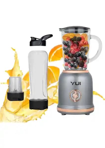 Yui M18 3'ü 1 Arada Retro Smoothie Blender: Çok Fonksiyonlu Mutfak Yardımcısı